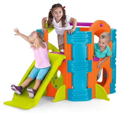 Produktbild von FEBER 800009597, Standspielhaus, 3 Jahr(e), Rutsche, Blau, Grün, Rot