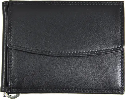 Produktbild von Leder Dollar Clip Geldklammer Geldbörse Kreditkartenetui Jockey Club Nappaleder RFID