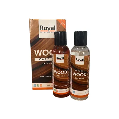 Produktbild von ROYAL Holzpflege Wood Care Kit Wax Oil + Cleaner 2x250ml