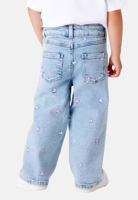 Produktbild von Name it-NMFROSE WIDE EMB JEANS 2633-FR NOOS-Light Blue Bleached Denim 104
