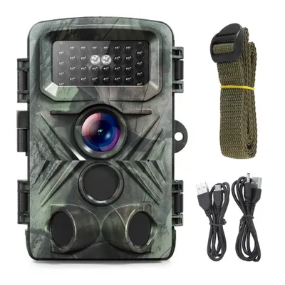 Produktbild von ZELURXX 1080P HD Wildkamera, 34 IR-LED Nachtsichtkamera, 0,2s Auslösezeit, IP54 wasserdicht
