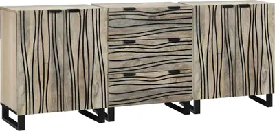 Image de Ensemble de mobilier de salle de bain avec tiroir 3 pcs Blanc
