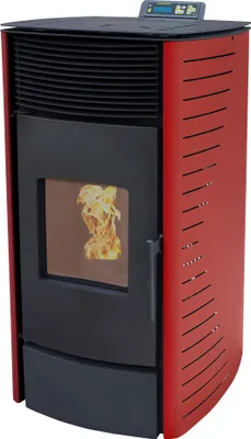 Produktbild von NEMAXX® P12 Pelletofen 13,6 kW A+ bis 300 m³ – Auto-Reinigungszyklus, ECO-Modus, Wochenprogramm & mechanische Reinigungsunterstützung – Rot