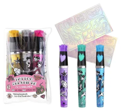 Obrázek produktu pro Długopisy do tatuażu 3szt mix kolorów