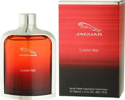 Obrázek produktu pro Jaguar Classic Red, Pánské, 100 ml, Bergamot, Černý rybíz, Pepř, Jasmín, Jantar, Cedr, Pačuli, Sprej