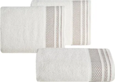Obrázok produktu pre Bavlnený uterák s lemom SUZANA 70X140 krémový