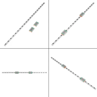 Obrázek produktu pro 1pc 400mm LML9B Miniature Linear Rail Guide Rail 9mm Width 2pcs Slide Blocks