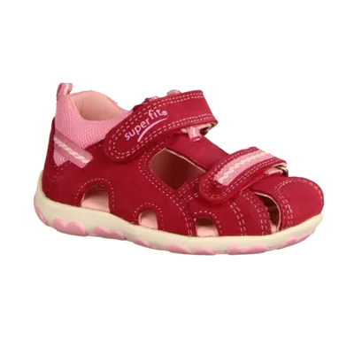 Produktbild von Superfit Fanni 00036-52 Rot/Rosa, Lauflernschuh, Sandale, Mädchen, NEU - Kinderschuhe Teens Mädchen Gr. 25 - 42, Rot, leder/textil (velour)