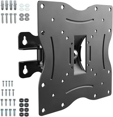 Immagine prodotto di Supporto a muro girevole e inclinabile per televisori piatti e curvi, fino a 55 pollici, con portata massima di 30 kg, compatibile con standard VESA 50x50–200x200, e con un'inclinazione di 60°