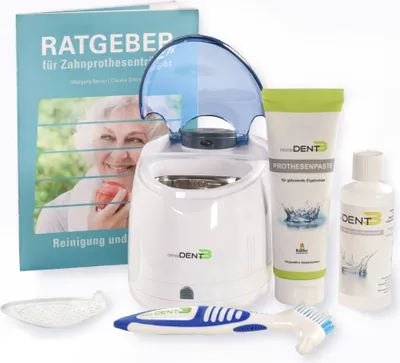 Produktbild von reinerDENT3 Prothesen-Komplett-Reinigungs-Set