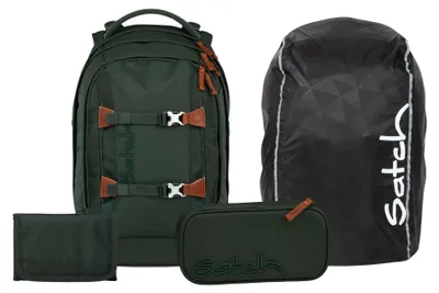 Produktbild von Satch, Schulrucksack-Set PACK Nordic Forest Green 4-tlg., ab 5. Klasse