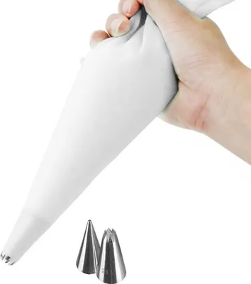 Obrázek produktu pro Silikonové zdobící sáčky s tryskami, trysky na zdobení dortů