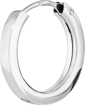 Produktbild von NKlaus Einzel Creole 333 Weiß Gold 8 Karat 10mm Herren Goldohrring Rund Ohrschmuck 14397