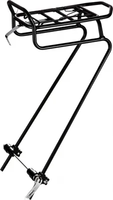 Immagine prodotto di O-Stand portapacchi anteriore in alluminio nero regolabile compatibile con 24 - 28 biciclette