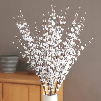 Image de 8 fleurs de jasmin artificielles - Bouquet de fleurs décoratives