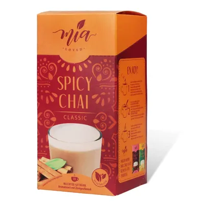 Produktbild von MIA Chai Classic Instant Milchtee 10 Sticks x 25g Getränkepulver - einfache Zubereitung, löslich, 10 Portionen