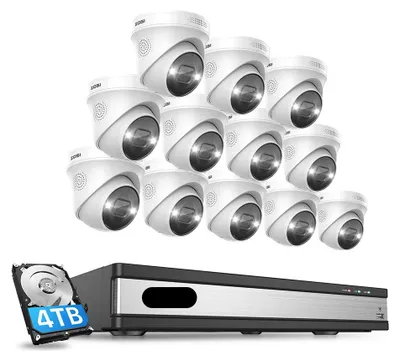 Produktbild von Sicherheitskamera-Set - Überwachungskamera-Set - Kamerasystem - CCTV-Kamera-Set - 16-Kanal-PoE-System