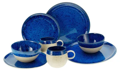 Produktbild von CreaTable, 23636, Deep Blue Sea Blau, Kombiservice 8-tlg, Steinzeug
