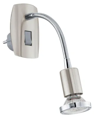 Produktbild von EGLO LED Steckdosenspot Mini, Steckdosenlampe mit Schalter und Flexarm