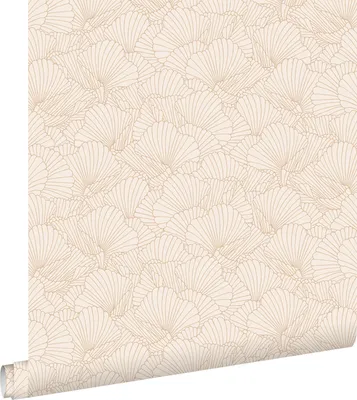 Zdjęcie produktu dla ESTAhome Tapeta narysowane liście piaskowego beżuIjasnej terakoty 53 cm x 10.05 m