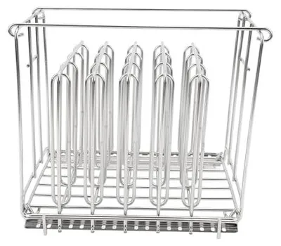 Sous-vide-Rek aus Edelstahl, verstellbar, 7,5x6,7x7,3 cm