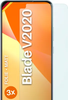 Produktbild von moex® 3x Schutzfolie kompatibel mit ZTE Blade V2020 - Displayschutzfolie Anti Reflex Folie, Matt