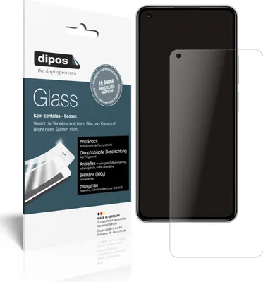 Produktbild von 2x Schutzfolie für Xiaomi 11 Lite 5G NE matt - Anti-Shock 9H Folie dipos Glass Kunststoffglas