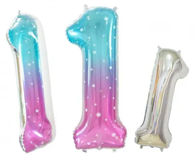 Produktbild von XL Folienballon hellblau pink Zahl 1