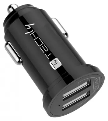 Image de Techly Chargeur USB pour voiture 4800mA 2p noir