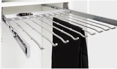 Produktbild von Hettich Hosenauszug 600 mm mmsilber Montage unter Unterboden