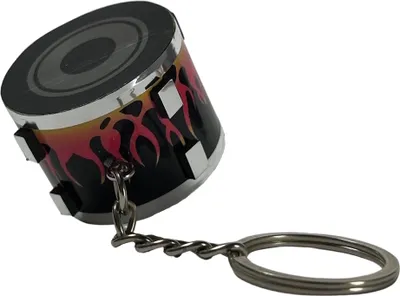 Produktbild von Snare Drum Schlüsselanhänger mit Flammen Motiv