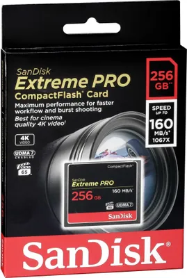 Immagine prodotto di SanDisk Extreme Pro - Scheda di memoria flash - 256 GB - 933x/1067x - CompactFlash