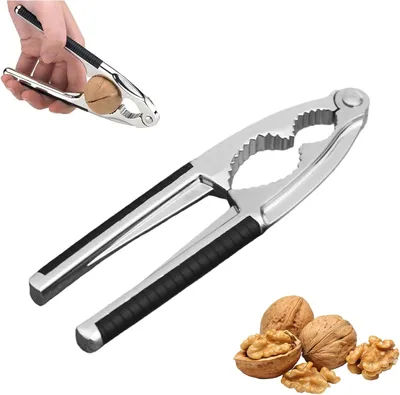 Imagen del producto de Cascanueces resistente, con mango antideslizante, de metal, multifuncional, para nueces y avellanas