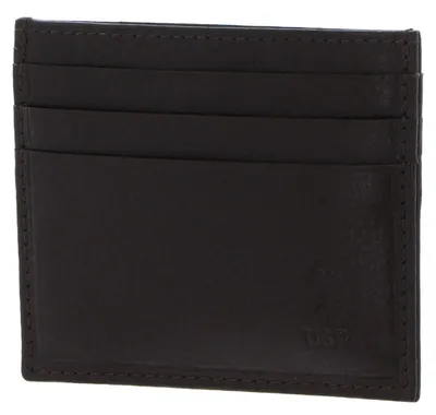 Image de U.S. POLO ASSN. porte-cartes Brazil Credit Card Holder Brown marron foncé