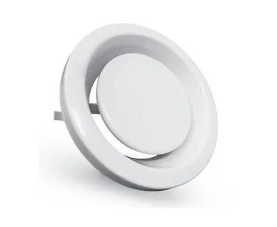 Produktbild von Abluftventil Stahlblech weiß rund DN 80 mm
