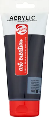 Obrázek produktu pro Akrylová barva Royal Talens TAC černá slonová kost 200 ml