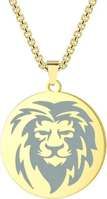 Productafbeelding van Dierenmotief wandketting in roestvrij staal met een zilverkleurige afwerking