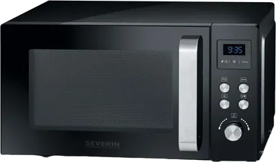 Produktbild von SEVERIN Mikrowelle MW 7752 Grill- und Heißluftfunktion schwarz/silber