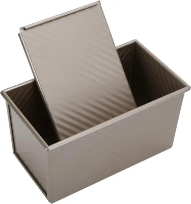 Produktbild von Brotformkasten, Brotform, Brotkastenform, Schwere Antihaft-Backform aus Aluminiumlegierung mit Deckel, 3 Belüftungslöcher, für Selbstgemachtes Brot und Sandwiches