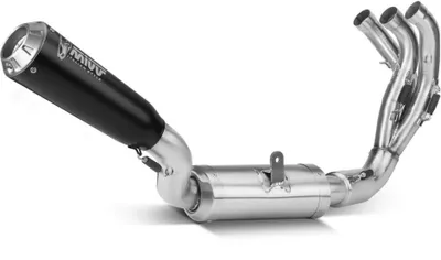 Zdjęcie produktu dla Kompletny czarny układ wydechowy MIVV X-m1 do YAMAHA mt-09/sp/fz-09 2021-2023