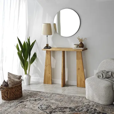 Productafbeelding van Skye Decor, hoogwaardige dressoir van 100% massief hout, eikenhout, 100 cm