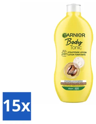 Produktbild von 15 x Garnier Body Tonic Bodylotion - verstevigend en hydraterend - 400 ml - Vorteilspackung - 15 Stücke