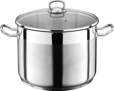 Produktbild von Gsw Jumbo POT 20L 643474 Kochtopf inkl. Deckel, Edelstahl, 30 cm Durchmesser, Induktionsherd-geeignet