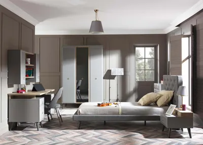 Produktbild von Jugend Schlafzimmer Luna 5-teilig Bett 100×200 cm