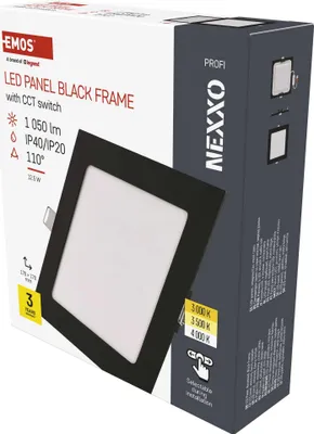 LED-Einbauleuchte NEXXO, quadratisch, silber, 12,5W, mit Change CCT