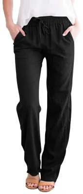 Produktbild von Sommerliche Leinenhose für Damen mit Taschen