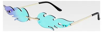 Produktbild von Sonnenbrille Feuer Flamme Randlos Welle Design für Frauen und Männer