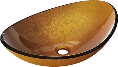 Immagine prodotto di Mexen Sonia lavabo in vetro da appoggio 54 x 37 cm, dorato - 24145450