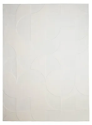 Image de Volero - Tapis Scandinave - Charm Circles Blanc - 160x230cm