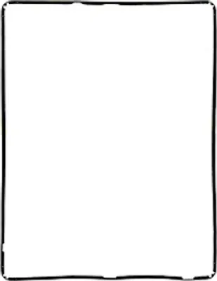 Produktbild von Rahmen für Apple iPad 2 Touchscreen schwarz